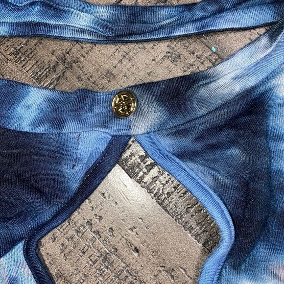 Simply southern open shoulder lightweight tye dye long top - Picture 4 of 6